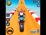 Motorcycle stunt racing