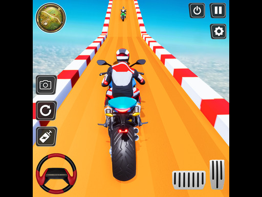 Motorcycle stunt racing