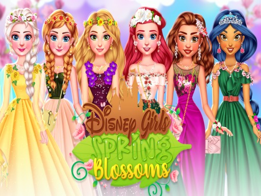 Image Princess Girls Spring Flowers