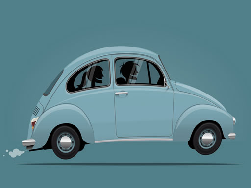 Image Difference of old sports cars